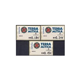 ESPAÑA. 49E. Terra Mitica. EUR-5A. Serie 3 val.