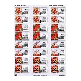 EEUU (2006). 14. Otoño NetStamps. Serie 18 sellos x 4