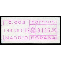 ESPAÑA (1980s). Emisión...